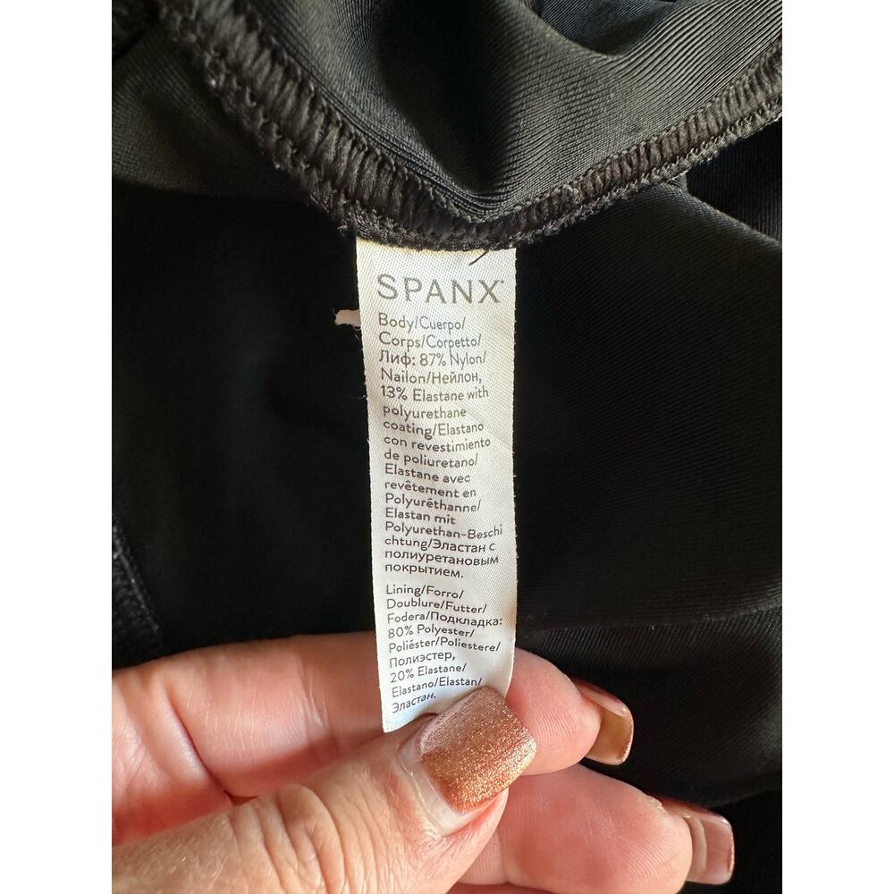 Spanx Black Faux Leather Leggings 1XL Boho Minimalist Classic - Picture 15 of 15